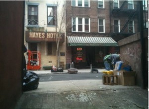 restaurant back door